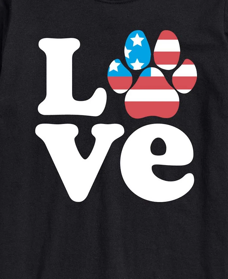 Airwaves Men's Love America Paw Short-Sleeve Graphic T-Shirts