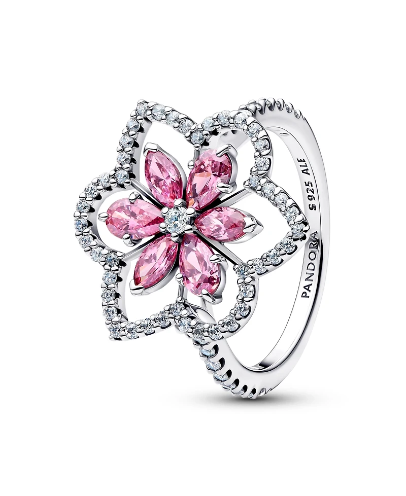 Pandora Double Flower Cocktail Ring
