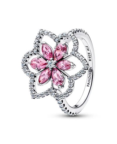 Pandora Double Flower Cocktail Ring
