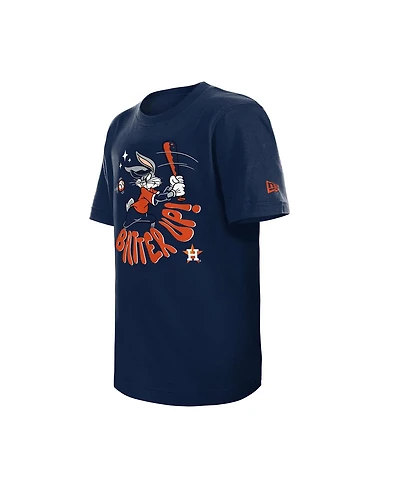 New Era Big Boys and Girls Navy Houston Astros Looney Tunes T-Shirt