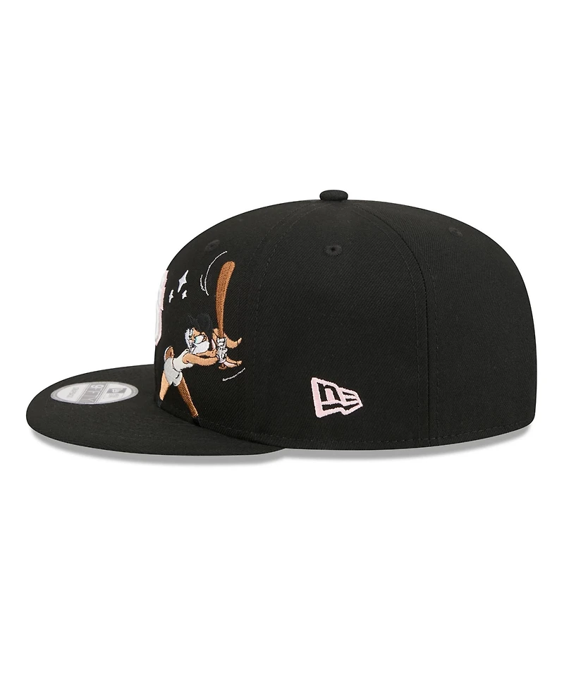 New Era Men's Black San Francisco Giants Looney Tunes Lola Bunny 9FIFTY Snapback Hat
