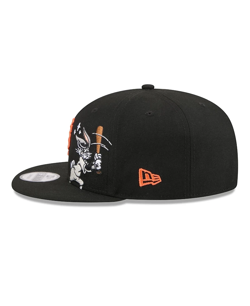 New Era Men's Black San Francisco Giants Looney Tunes Bugs Bunny 9FIFTY Snapback Hat