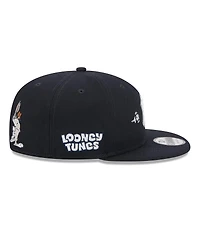 New Era Men's Navy New York Yankees Looney Tunes Bugs Bunny 9FIFTY Snapback Hat