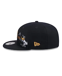 New Era Men's Navy Detroit Tigers Looney Tunes Daffy Duck 9FIFTY Snapback Hat