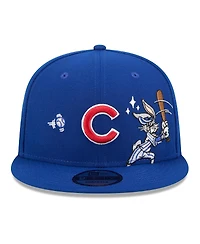 New Era Men's Royal Chicago Cubs Looney Tunes Bugs Bunny 9FIFTY Snapback Hat