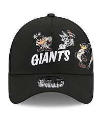 New Era Men's Black San Francisco Giants Looney Tunes A-Frame 9FORTY Adjustable Hat