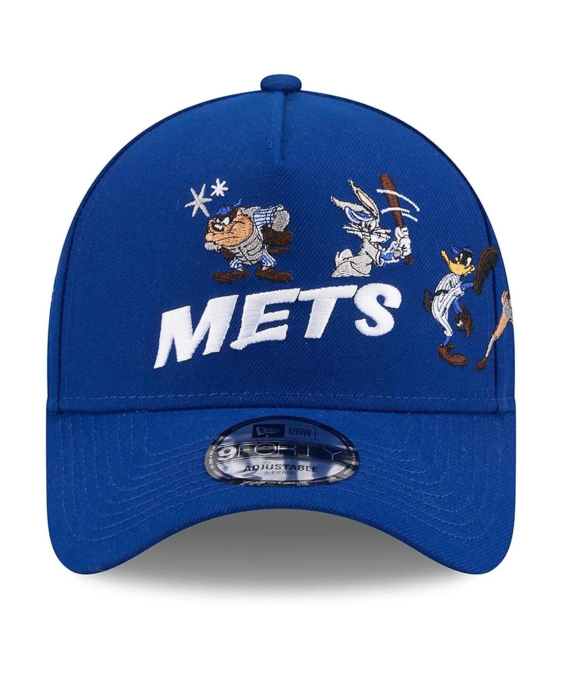 New Era Men's Royal New York Mets Looney Tunes A-Frame 9FORTY Adjustable Hat