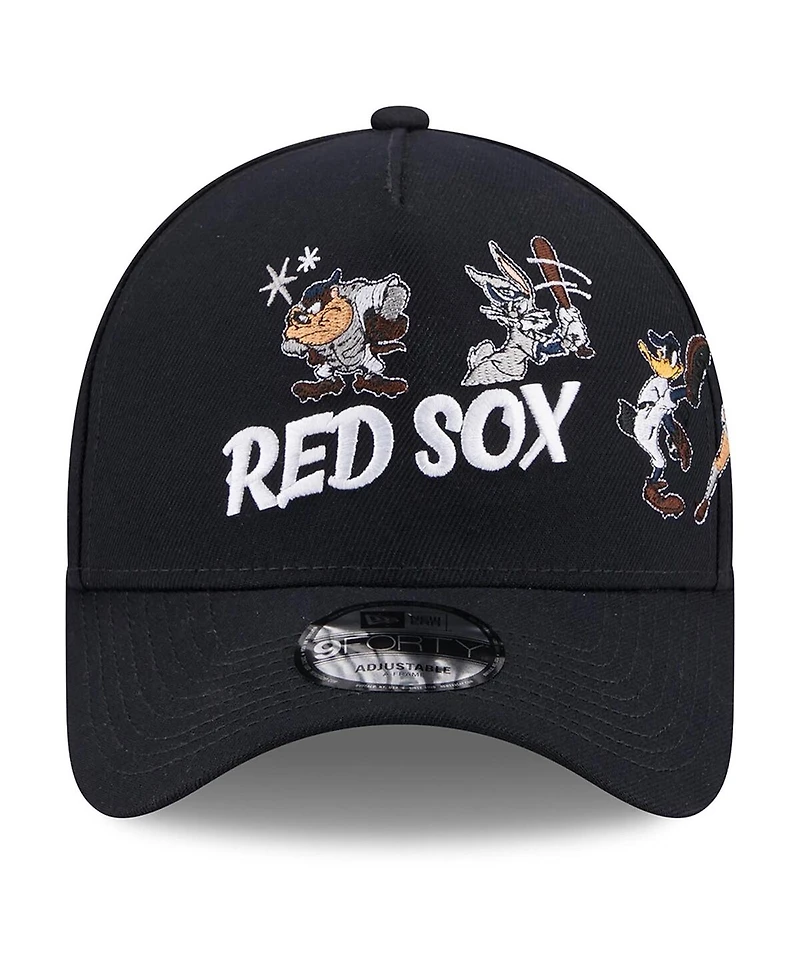New Era Men's Navy Boston Red Sox Looney Tunes A-Frame 9FORTY Adjustable Hat