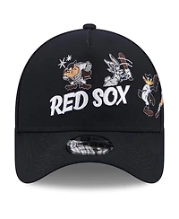 New Era Men's Navy Boston Red Sox Looney Tunes A-Frame 9FORTY Adjustable Hat