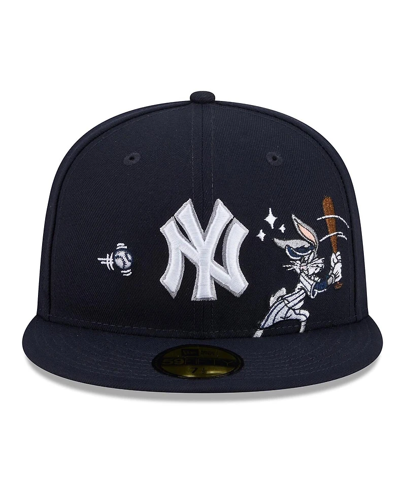 New Era Men's Navy New York Yankees Looney Tunes Bugs Bunny 59FIFTY Fitted Hat