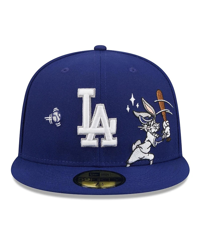 New Era Men's Royal Los Angeles Dodgers Looney Tunes Bugs Bunny 59FIFTY Fitted Hat