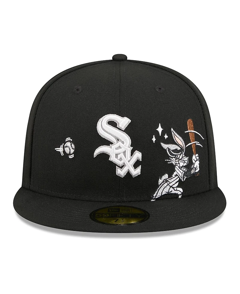 New Era Men's Black Chicago White Sox Looney Tunes Bugs Bunny 59FIFTY Fitted Hat