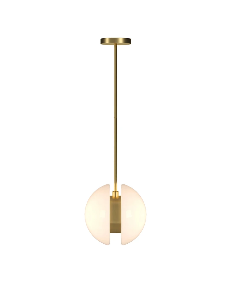 Hudson & Canal Kyriana 10" Wide Metal 2-Light Pendant