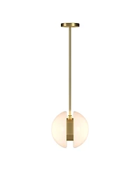 Hudson & Canal Kyriana 10" Wide Metal 2-Light Pendant
