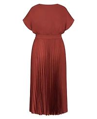 City Chic Women's Elia Pleat Dress