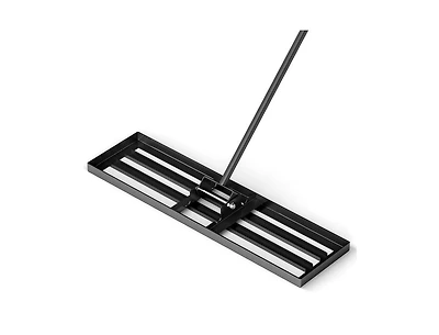 Lucky One 36 x 10 Inch Lawn Leveling Rake with Ergonomic Handle, Heavy Duty Lawn Tool