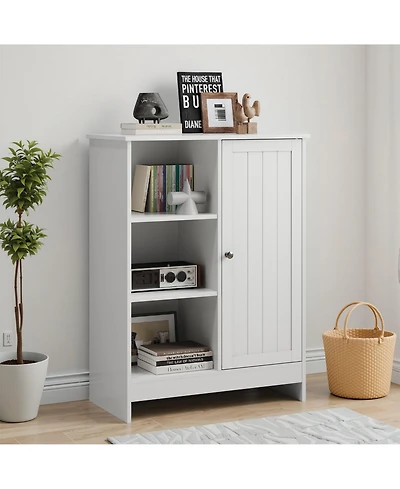 Clihome Modern Bathroom Cabinet, Kitchen Freestanding Storage Rack, Storage Cabinet