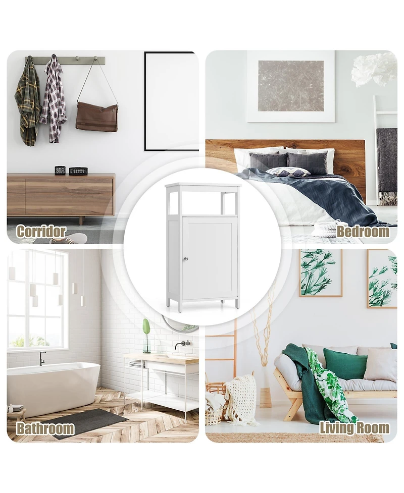 sumyeg Floor Cabinet Multifunction Storage Rack Organizer Stand