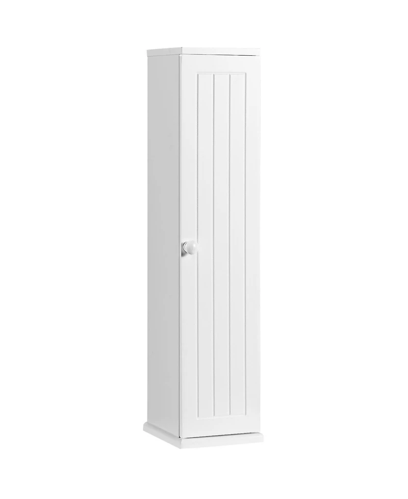 sumyeg Freestanding bath fixture Paper Holder with Shelves and Top Slot Organizer