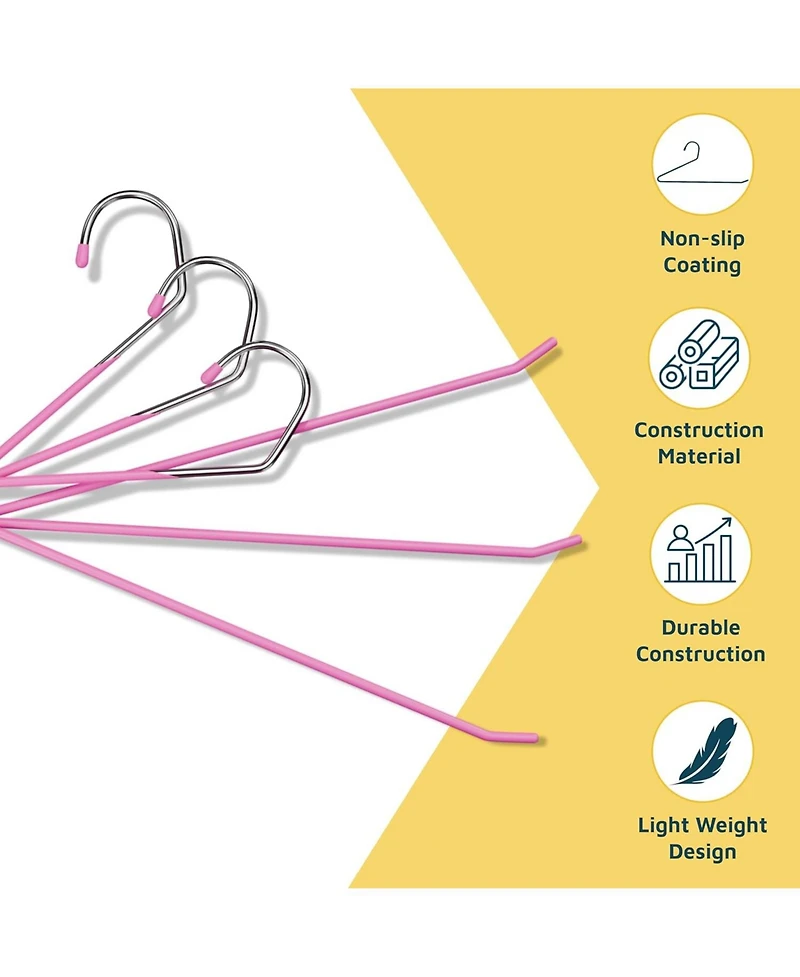 LifeMaster 30-Pc Metal Non-Slip Pants Hangers