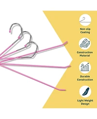 LifeMaster 30-Pc Metal Non-Slip Pants Hangers