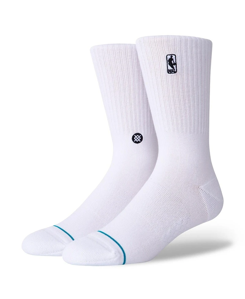 Stance Men's and Women's White Nba Logoman Crew Sock