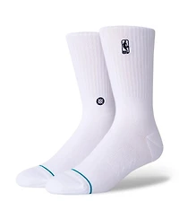Stance Men's and Women's White Nba Logoman Crew Sock