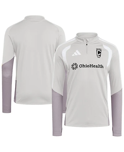 Adidas Men's Silver Columbus Crew 2026 Tiro Competition Quarter-Zip Training Sweatshirt