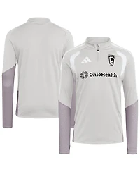 Adidas Men's Silver Columbus Crew 2026 Tiro Competition Quarter-Zip Training Sweatshirt