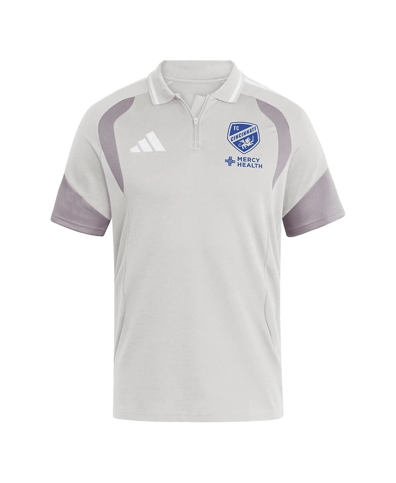 Adidas Men's Silver Fc Cincinnati 2026 Tiro Competition Polo Shirt