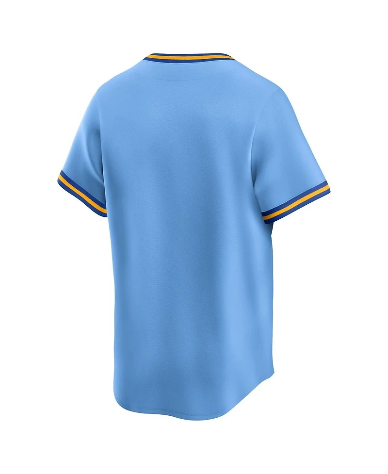 Nike Men's Light Blue Milwaukee Brewers Cooperstown Collection Limited Jersey
