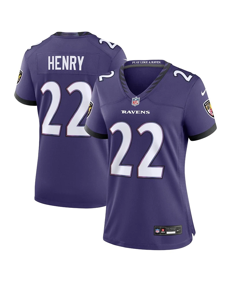 Nike Women's Derrick Henry Purple Baltimore Ravens Team Game Jersey