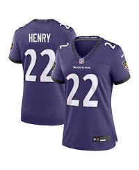 Nike Women's Derrick Henry Purple Baltimore Ravens Team Game Jersey