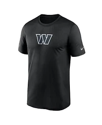 Nike Men's Black Washington Commanders Sideline Lead The Charge Legend Dri-fit T-Shirt