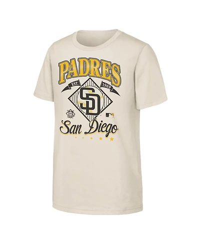 Outerstuff Big Boys and Girls Natural San Diego Padres Triple Hit T-Shirt