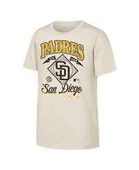 Outerstuff Big Boys and Girls Natural San Diego Padres Triple Hit T-Shirt