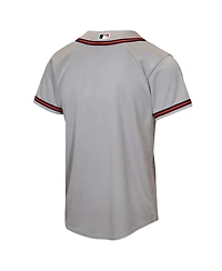 Nike Big Boys and Girls Gray Atlanta Braves Road Replica Jersey