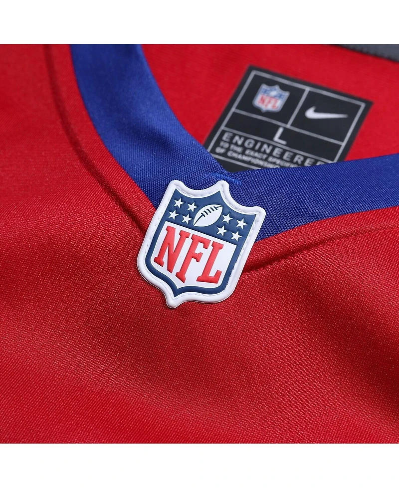 Nike Men's Jaxson Dart Red New York Giants Alternate Century Game Jersey