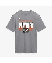 Fanatics Men's Athletic Heather Gray Philadelphia Flyers 2026 Stanley Cup Playoffs Vintage Tri-Blend T-Shirt