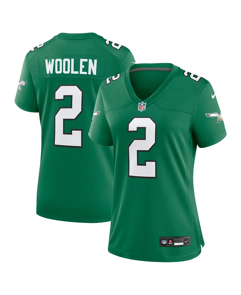 Nike Women's Tariq Woolen Kelly Green Philadelphia Eagles Alternate Game Jersey