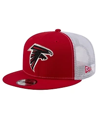 New Era Men's Red Atlanta Falcons Core Team 9FIFTY Trucker Snapback Hat