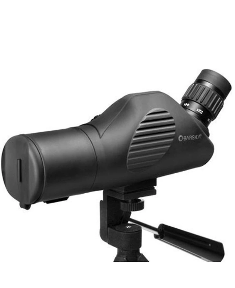 Barska 11-44x50 Tactical, Waterproof Angled Spotting Scope, Side Focus System, Fully Multi-Coated with Tripod, Soft Carrying Case