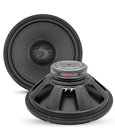 5 Core 15 Inch Woofer 500W Car Subwoofer 4Ohm Replacement Deep Sub w Poly Cone