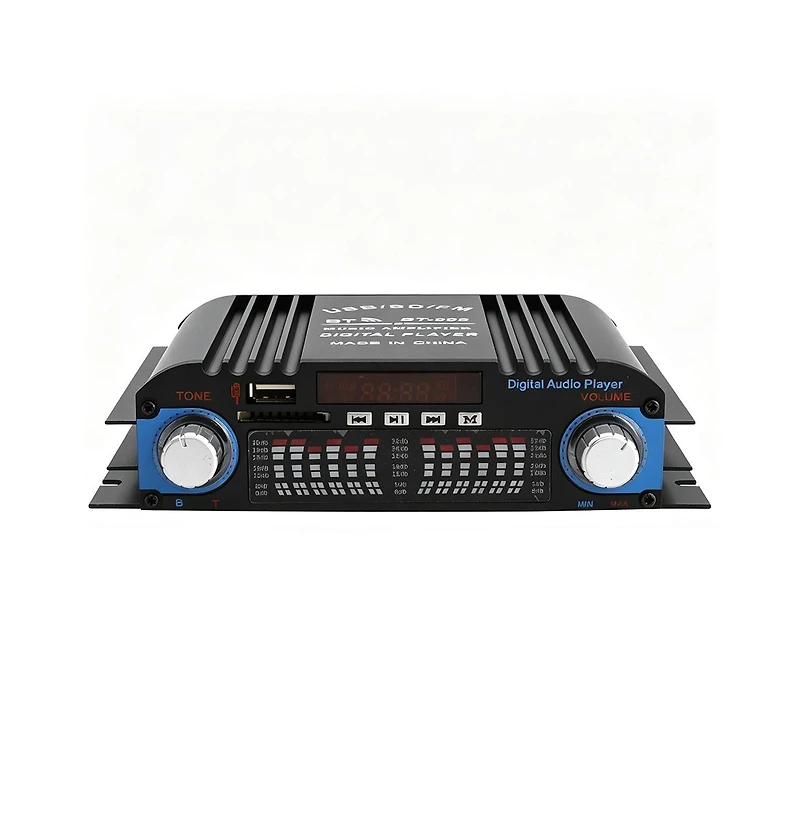 Artudatech 4-Channel Bluetooth Amplifier – 60Wx4 Rms, 12V/110V for Car and Home Audio