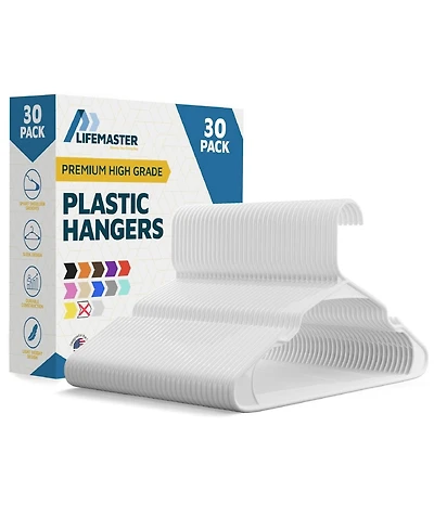 Lifemaster Plastic Clothes Hanger Set