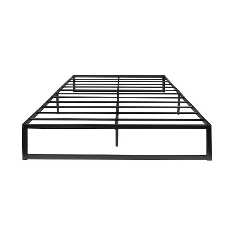 Emma+Oliver 14" Metal Platform Bed With Steel Slat Support And 12.5" Of Underbed Storage - No Box Spring Or Foundation Required