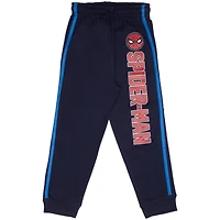 Spider-Man Boys 2-Piece Long Sleeve Active Mesh T-Shirt and Pants Set