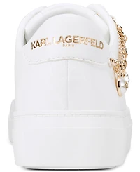 Karl Lagerfeld Paris Women's Cate Charms Lace-Up Sneakers