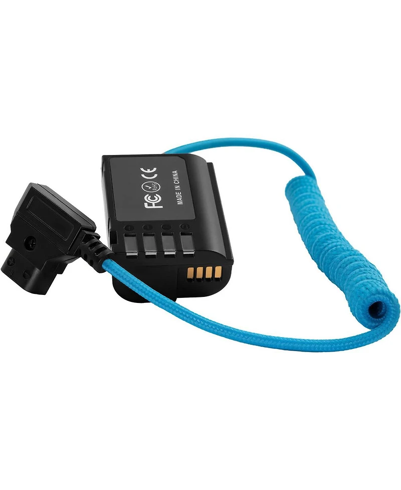 Kondor Blue D-Tap to Dmw-BLK22 Coiled Dummy Battery Cable for S5/GH5/GH6