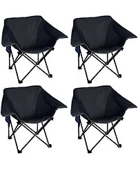 ECHTPeak 4 Pack Portable Camping Chair, Compact Collapsible, Outdoor Folding Sports Chairs, for Camp Sporting Events